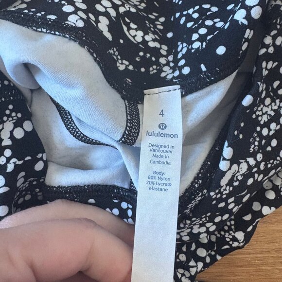 Lululemon Athletic Align High Rise Crop Yoga Pants 21” Chirasu Black Size 4 - Picture 8 of 9